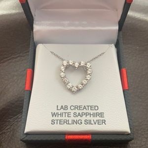 sterling silver heart necklace